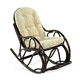 кресло-качалка из натурального ротанга "05/17" браун в Краснодаре - магазин Easy