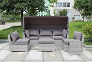 комплект плетеной мебели afm-320g grey в Краснодаре - магазин Easy