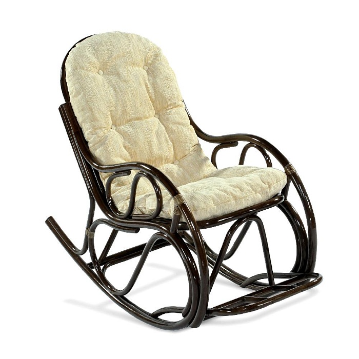 кресло-качалка из натурального ротанга "05/17" браун в Краснодаре - магазин Easy