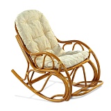 кресло-качалка из натурального ротанга "05/17" коньяк в Краснодаре - магазин Easy